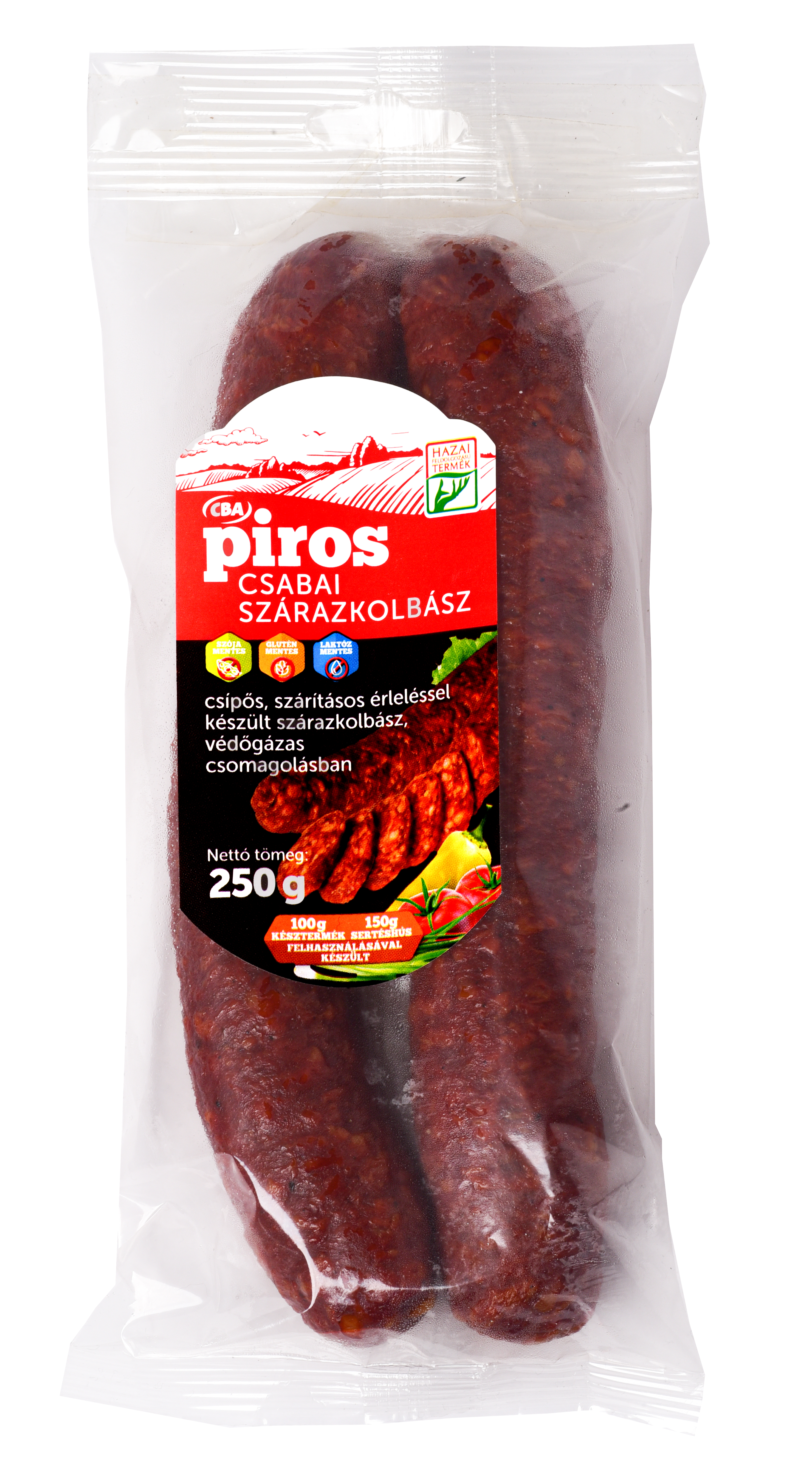 CBA Piros Csabai száraz kolbász 250g